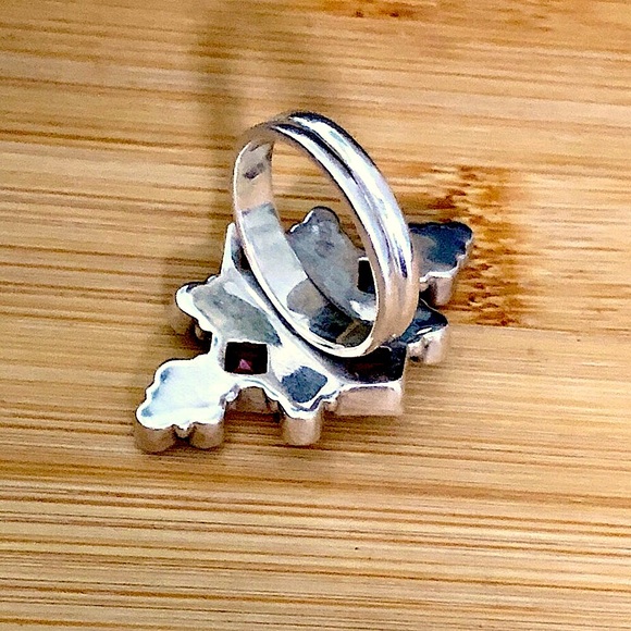 $82  Nicky Butler Estate Multi Colored Dinner   Sterling Silver  Size 9 - Picture 4 of 5